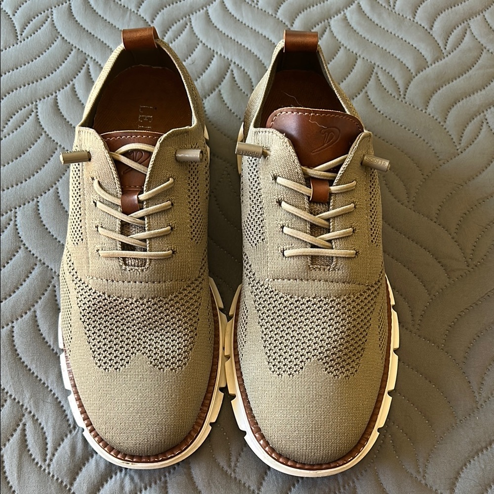 EUC - Leisure Tan Men's Slip On Shoes